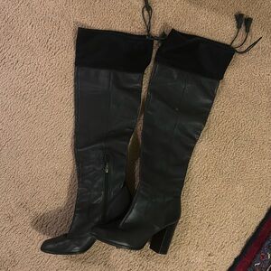 Black over the knee boots M4DE